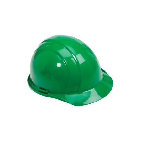 Erb Safety ERB 19768 Americana Hard Hat, 4-Point Pinlock Suspension, Green 19768